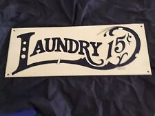 vintage laundry sign for sale  PICKERING