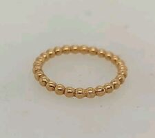 Pandora ALE 14K Yellow Gold Beaded Bubble Stackable Ring Size 5.5 for sale  Shipping to South Africa