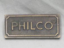 Usado, pequena peça de rádio placa de dados placa de identificação de metal vintage PHILCO comprar usado  Enviando para Brazil