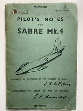 Notas de pilotos 100% originais RAF 1953 SABRE MK4 comprar usado  Enviando para Brazil