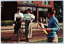Cartão postal c1910 Wright Brothers Cycle Shop bicicleta feminina e infantil Dearborn Michigan comprar usado  Enviando para Brazil