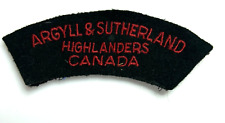 Canadian army argyll for sale  ROSSENDALE