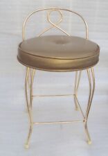 gold vintage stool vanity for sale  Clawson