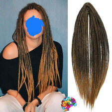 20Inch Double Ended Dreadlock Extensions Soft DE Dreads Crochet Braids Faux Locs, used for sale  Shipping to South Africa