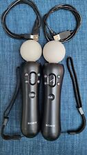 Used, 2 x Official Sony PlayStation Move Motion Controller - CECH-ZCM1E PS3/PS4/PSVR for sale  Shipping to South Africa