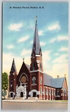 Nashua New Hampshire St Aloysius Church Historic Landmark Linen PC for sale  Shipping to South Africa