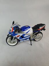 Moto de carreras Suzuki GSX-R750 Hot Wheels 1:18 diecast azul/blanco 2003 Mattel segunda mano  Embacar hacia Argentina