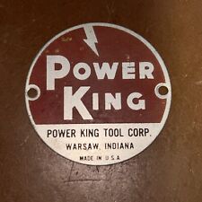 Atlas Power King Belt Disc Sander Lathe Drill Press Table Saw Badge Tag Logo for sale  Shipping to South Africa