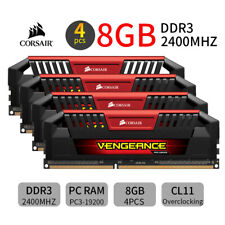 Corsair VENGEANCE Pro 32GB 4x 8GB DDR3 2400MHz PC3-19200U Overclocking RAM Rot comprar usado  Enviando para Brazil