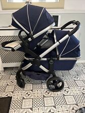 Icandy Peach 5 Indigo Double Pram, used for sale  Shipping to South Africa