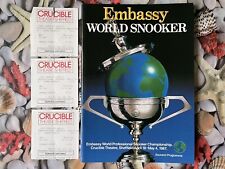 Signed 1987 snooker for sale  GRAVESEND