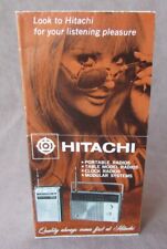 Hitachi 1970 radios reloj de mesa portátil sistemas modulares folleto especificaciones de ventas  segunda mano  Embacar hacia Argentina