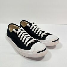 Converse Jack Purcell Damskie Rozmiar 8.5 Czarne płócienne Low Top Buty Sneakersy na sprzedaż  Wysyłka do Poland