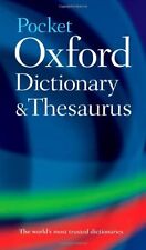 Pocket Oxford Dictionary and Thesaurus (Dictionary/Thesaurus) By Oxford Diction for sale  Shipping to South Africa