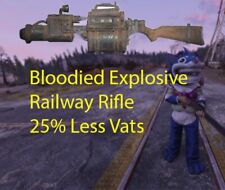 ⭐️ ⭐️⭐️ Bloodied Explosive Railway Rifle 25% Less Vats (PC) for sale  Shipping to South Africa