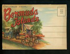 Carpeta Postal Islas Bermudas Bicicletas Bandera Iglesia de San Pedro San Jorge segunda mano  Embacar hacia Argentina