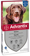 Advantix Bayer Spot-on Antiparassitario Antipulci zecche cani 25<40 kg 4 fiale usato  Piazza Armerina