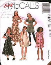 8182 Vintage McCalls SEWING Pattern Girls Pullover Top Dress Church School OOP for sale  Shipping to South Africa