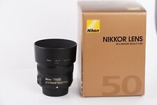 Lente principal Nikon AF-S Nikkor 50 mm f1,8G, en caja, EE. UU., capó, tapas segunda mano  Embacar hacia Argentina