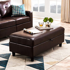 Leather storage ottoman for sale  Guilford
