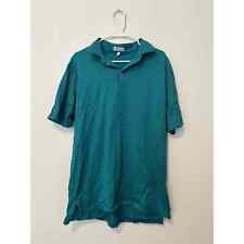 Camisa polo Peter Millar tamanho XL verde azul listrada algodão manga curta golfe top  comprar usado  Enviando para Brazil