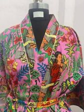 Vestido longo quimono Frida Kahlo estampado feminino roupa de noite indiana roupão algodão comprar usado  Enviando para Brazil