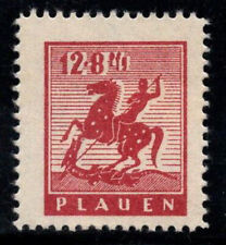 Germania, posta locale 1945 Michel 5 * MH 100% Plauen, 12+8, scuderie per cavalli, usato usato  Bitonto