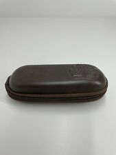 TIMBERLAND glasses sunglasses zip case brown leather look hard for sale  Ardross