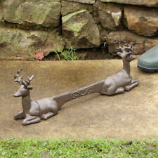 Double Stag Cast Iron Shoe & Boot Scraper Outdoor Wellington Mud Cleaner Garden for sale  Shipping to Ireland