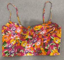 Camisa feminina Zara rosa floral bralette crop top tamanho XS flores verão’s comprar usado  Enviando para Brazil