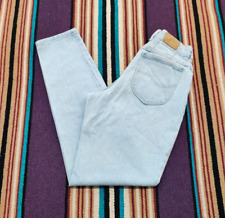 Jeans feminino vintage anos 90 Lee lavagem leve cintura alta ocidental mãe tamanho 8 longo 27x34 comprar usado  Enviando para Brazil