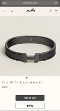 Hermes bracelet black d'occasion  Expédié en Belgium