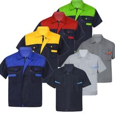 Camisa de trabalho masculina uniforme técnico mecânico automático manga curta uniforme industrial comprar usado  Enviando para Brazil