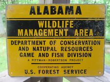 Vintage wildlife sign for sale  Scottsboro
