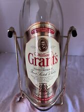 William Grant's 3 litros botella grande vidrio vertido whisky whisky portaswing, usado segunda mano  Embacar hacia Argentina