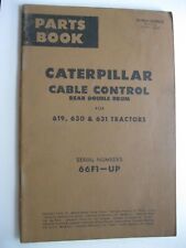 Libro de piezas Caterpillar 619, 630 y 631 tractores control de cables 66f1 segunda mano  Embacar hacia Argentina