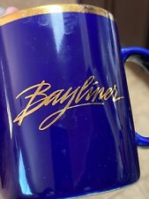 Vintage BAYLINER Boats Blue & Gold Lake Ceramic Coffee Mug RARE for sale  Shipping to South Africa