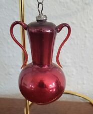 Vintage Red Glass Vase Christmas Ornament for sale  Shipping to South Africa