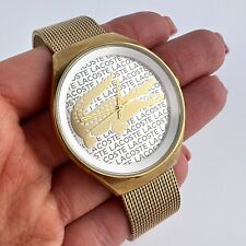 Relógio de pulso feminino vintage Lacoste Valencia quartzo tom dourado 2000811 comprar usado  Enviando para Brazil