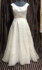 Wedding Gown/Dress Oleg Cassini Vintage Size 16 Off the Shoulder Chapel Train for sale  Shipping to South Africa