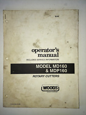 Manual do operador de madeira inclui informações de serviço cortador rotativo MD160 MDP160, usado comprar usado  Enviando para Brazil