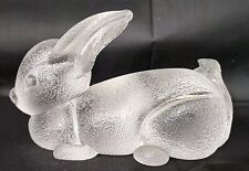 Estatuilla de conejo de conejo de vidrio soplado esmerilado Shane Fero de colección firmada segunda mano  Embacar hacia Mexico