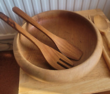 salad bowl wooden for sale  CHESTER