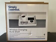 Wireless Cell Phone Charging Shelf Bed Bath & Beyond #21090 White for sale  Shipping to South Africa