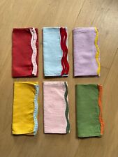 matilda goad cotton scallop napkins x 6, used for sale  Shipping to South Africa