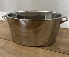 Used, Godinger Double Walled Stainless Steel Beverage Tub Top Shelf Party Ice Bucket for sale  Shipping to South Africa