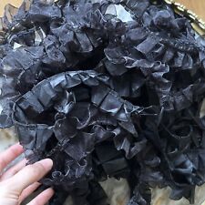 Pleated black lace for sale  CRAWLEY