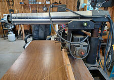 Sears Craftsman 12" RADIAL ARM SAW, Blade, Table w/Wheels 113.29500, used for sale  Commerce Township