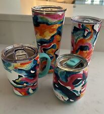 Set of 4 Swig Life Tumblers  COLOR SWIRL PATTERN.  NEW ( no tags)  Retired  for sale  Shipping to South Africa