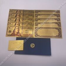 10 piezas Billete de papel de oro de un millón de dólares billete billete de regalo de dinero conmemorativo, usado segunda mano  Embacar hacia Argentina